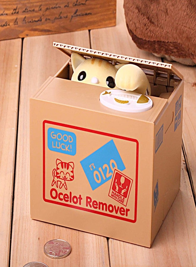 Cocoarm Automatic Money Box, Piggy Bank Auto Cat Stealing Money Piggy Boxes Bank Funny Toys and Gifts for Boys and Girls - Image 2