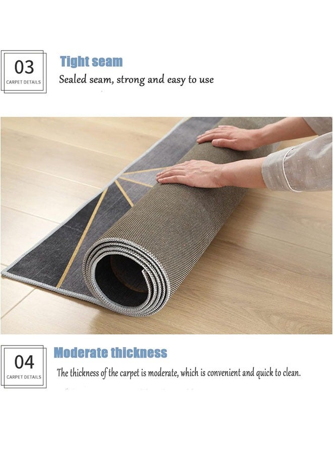 NKX Nordic Light Luxury Living Room Carpet with Plastic bottom crystal velvet 200 X 300cm - Image 5