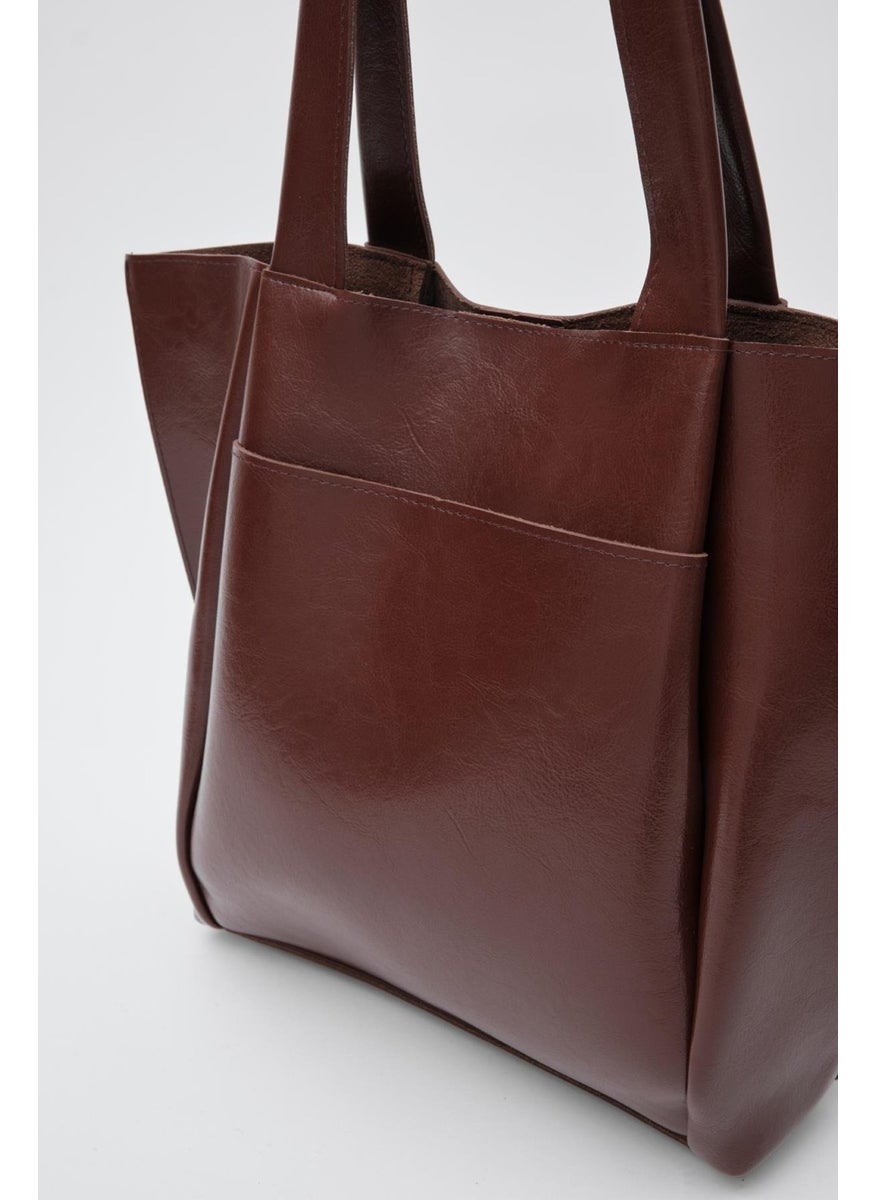 Shule Bags Cap Hazelnut Shell Shoulder Bag  - Image 5
