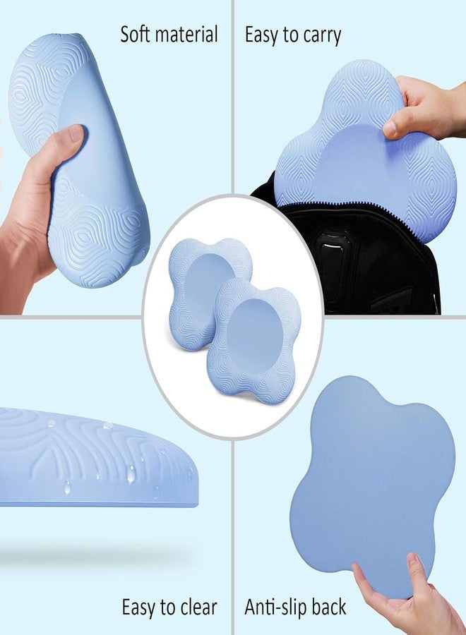 Bhavyam Yoga Knee & Elbow Cushion Pad | Support for Knees,Hands,Wrists,Elbows | Ideal For Planks,Push-ups,Yoga,Meditation,Pilates & Workout| Padding for Joint Protection and Stability |Set of 2 (Blue) - Image 4