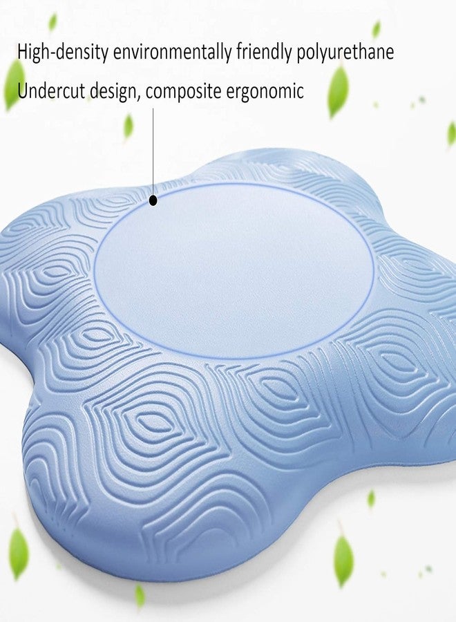 Bhavyam Yoga Knee & Elbow Cushion Pad | Support for Knees,Hands,Wrists,Elbows | Ideal For Planks,Push-ups,Yoga,Meditation,Pilates & Workout| Padding for Joint Protection and Stability |Set of 2 (Blue) - Image 2