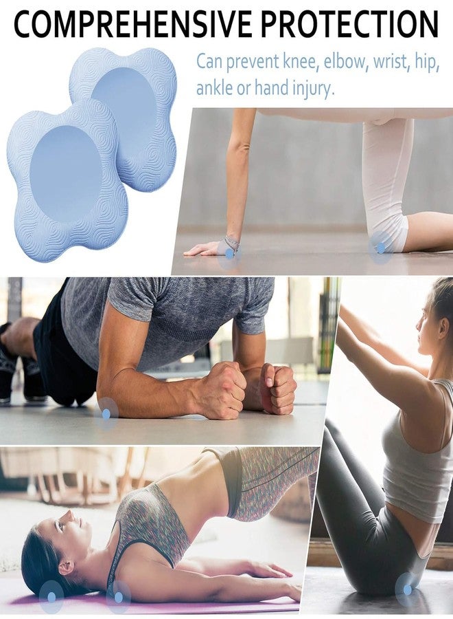 Bhavyam Yoga Knee & Elbow Cushion Pad | Support for Knees,Hands,Wrists,Elbows | Ideal For Planks,Push-ups,Yoga,Meditation,Pilates & Workout| Padding for Joint Protection and Stability |Set of 2 (Blue) - Image 5