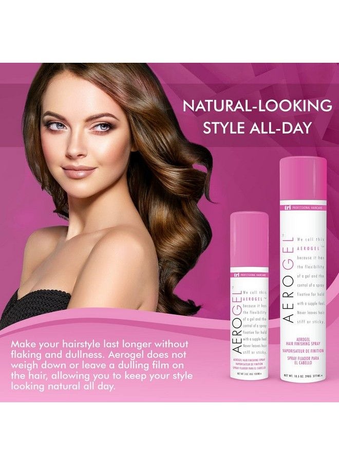 TRIDESIGN - Tri Aerogel Hair Styling Gel Plus Texture Spray For Hair For Men & Women Combining Flexibility Of Gel & Control Of Spray For Strong Hold No Hair Flakes To All Hair Style & Types 10.5 Oz & 3 Oz - Image 1