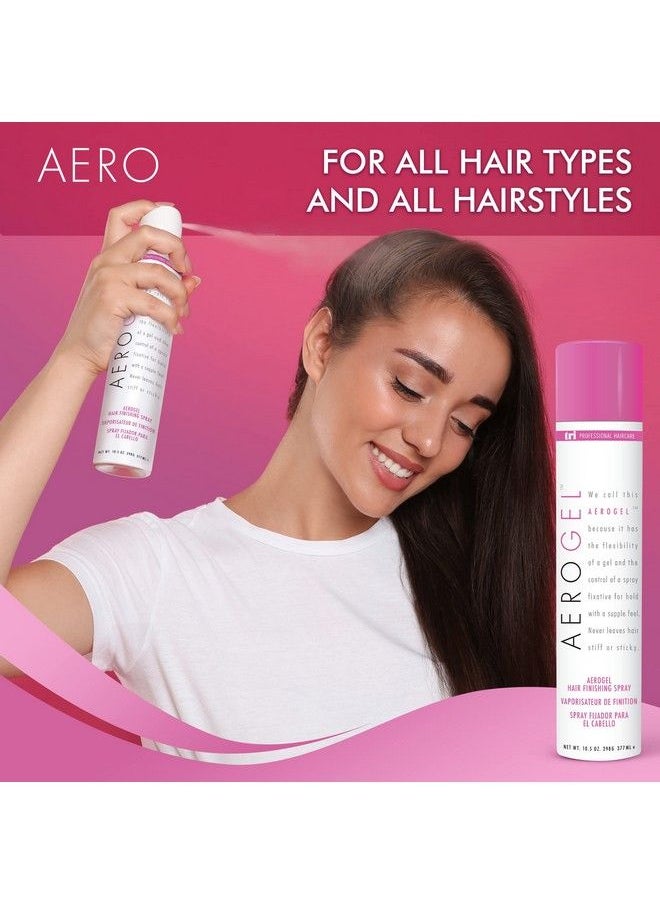 TRIDESIGN - Tri Aerogel Hair Styling Gel Plus Texture Spray For Hair For Men & Women Combining Flexibility Of Gel & Control Of Spray For Strong Hold No Hair Flakes To All Hair Style & Types 10.5 Oz & 3 Oz - Image 1