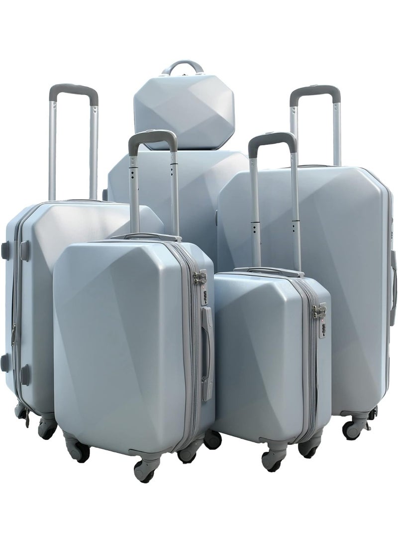 Travel Luggage Bag Set 6 Pieces with Wheeled Suitcases, Multi-Size Travel Bags for Business Trips, Vacations and Family Travel - Image 1