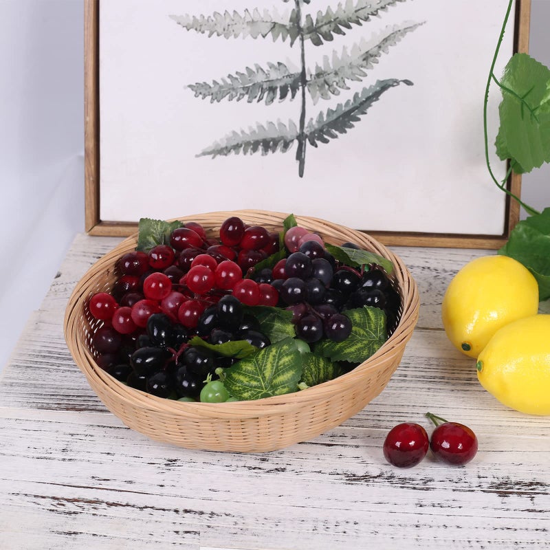 VEOAY Fake Grapes Artificial Fruit Mini Grapes Clusters for Home House Kitchen Party Wedding Decor (10, 5 Color) - Image 5