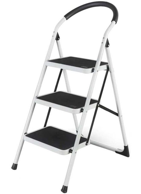 Aluminum ladder of 3 steps, foldable