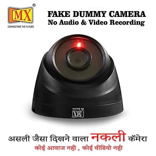 MX Dummy CCTV Camera Dome Camera (Fake Camera No Audio/No Video) with Battery Operated Red Led Light is Ideal for Home & Office (Battery Not Included) - Image 2