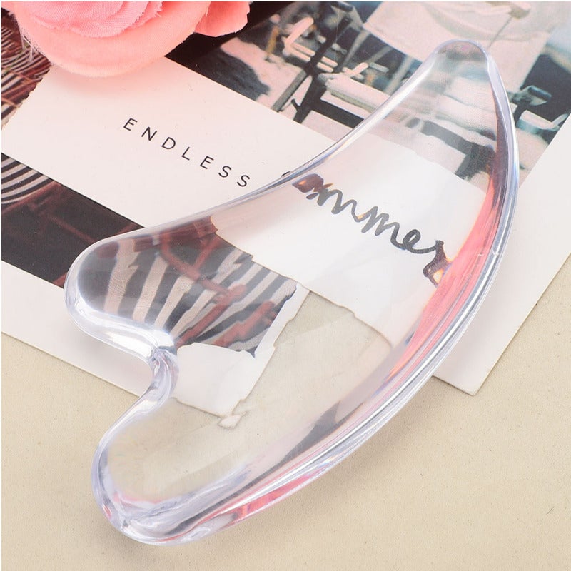 Resin Scraping Plate: 13 x 7 x 2cm Ergonomic Design - Smooth Skin-safe Surface Portable Massage Tool for Facial & Acupoint Massage - Image 3