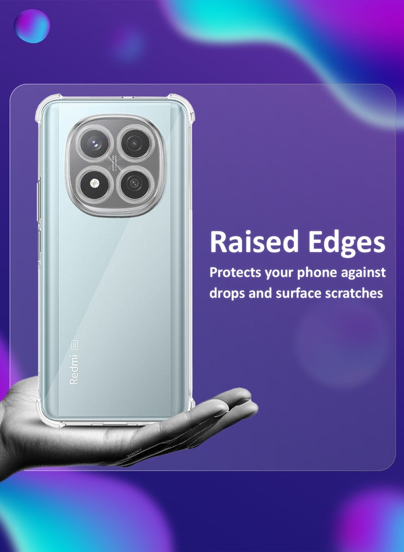 CATANES 3Packs Gorilla Case for Redmi 14 Pro Plus  Transparent Shockproof  Crystal Clear with Reinforced Corners with Two 3D Screen Protectors - Image 3