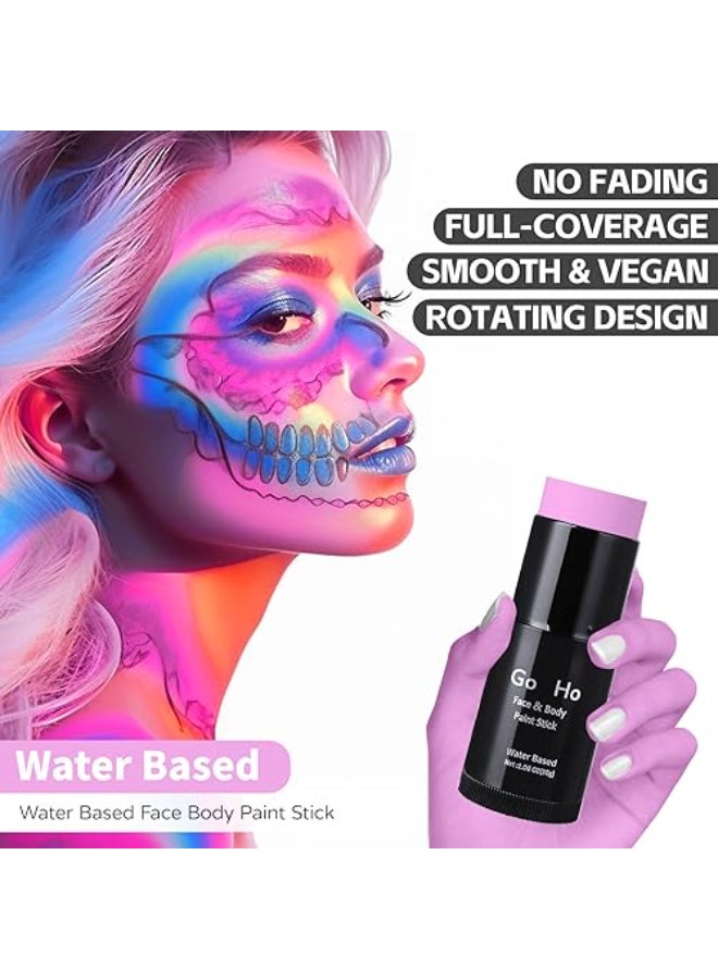 Go Ho Light Pink Face Body Paint StickWater Based Washable Face Paint StickNontoxic Fullcoverage Cream Light Pink Body Paint for Halloween Cosplay SFX Makeup - Image 3