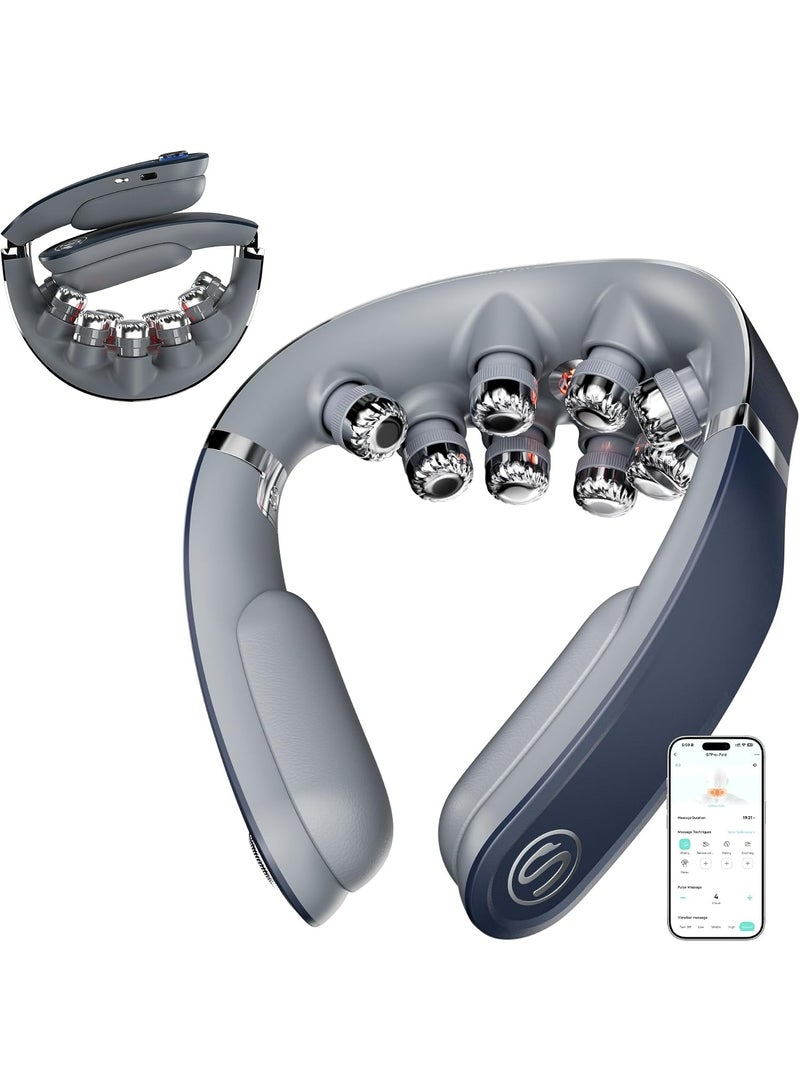 SKG G7 Pro-Fold Cordless Neck Massager for Pain Relief, Deep Tissue Vibration, Portable & Foldable - Image 1
