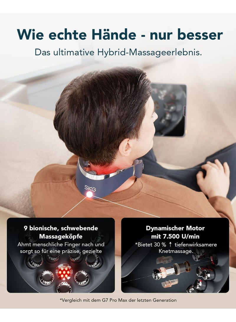 SKG G7 Pro-Fold Cordless Neck Massager for Pain Relief, Deep Tissue Vibration, Portable & Foldable - Image 3