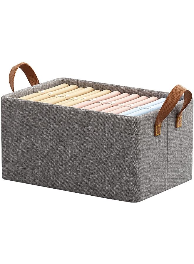 Green Tiger Large Capacity Clothes Storage Bins, Sturdy Foldable Stackable Drawer Closet Box with Handle, for organizing Clothing, Jeans, Toys, Books - Image 1