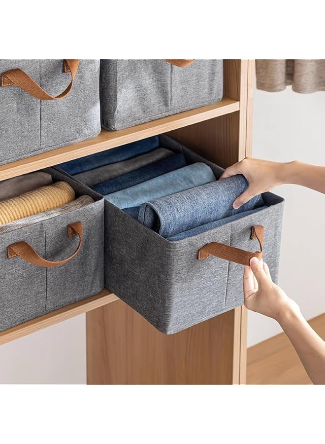 Green Tiger Large Capacity Clothes Storage Bins, Sturdy Foldable Stackable Drawer Closet Box with Handle, for organizing Clothing, Jeans, Toys, Books - Image 5