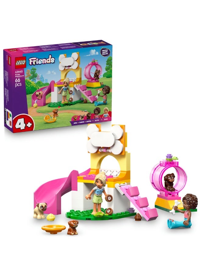 LEGO Friends Puppy Playground Toy With Pet Dog Figures 42665 (Age 4+, 66 Pieces) - Image 1