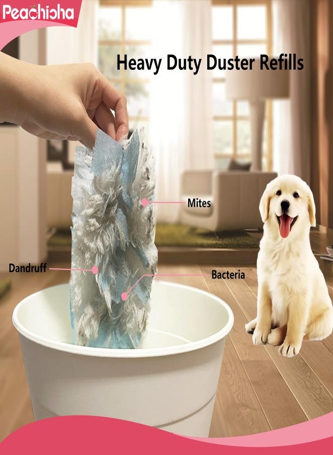 PEACHICHA Disposable Duster Refills, Heavy Duty Dusters Refills, Blue Replacement Head for Cleaning, Multi Surface Refills Unscented,Duster Refills Bulk, 20 Count - Image 5