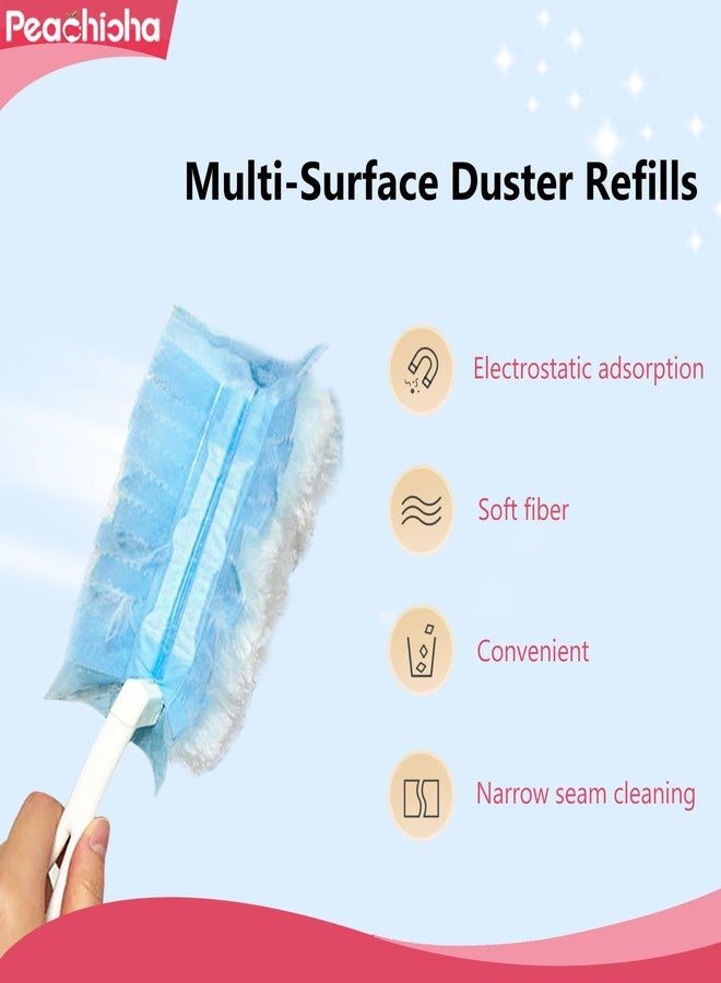 PEACHICHA Disposable Duster Refills, Heavy Duty Dusters Refills, Blue Replacement Head for Cleaning, Multi Surface Refills Unscented,Duster Refills Bulk, 20 Count - Image 2