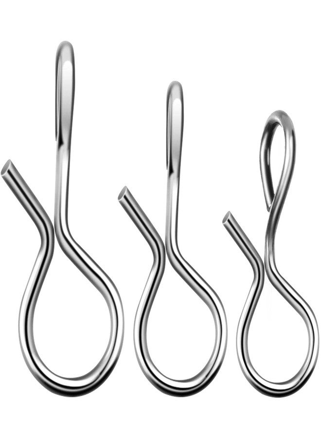 سكايليتي مجموعة سكايليتي من 300 قطعة من مشابك صيد الذباب المصنوعة من الفولاذ المقاوم للصدأ، خطافات سريعة التغيير لصيد الذباب والخطافات والطعوم، بأحجام متنوعة - Image 1