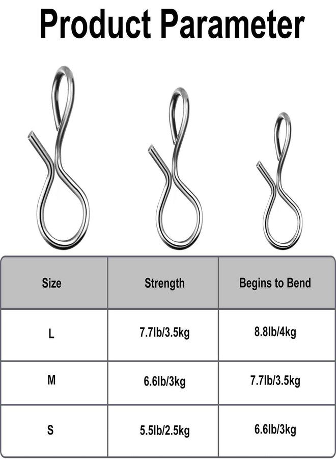 سكايليتي مجموعة سكايليتي من 300 قطعة من مشابك صيد الذباب المصنوعة من الفولاذ المقاوم للصدأ، خطافات سريعة التغيير لصيد الذباب والخطافات والطعوم، بأحجام متنوعة - Image 3