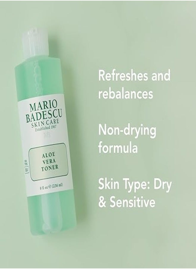 MARIO BADESCU - Mario Badescu Aloe Vera Toner for Dry and Sensitive Skin | Soothing Facial Toner that Hydrates and Balances| Formulated with Aloe Vera - Image 1