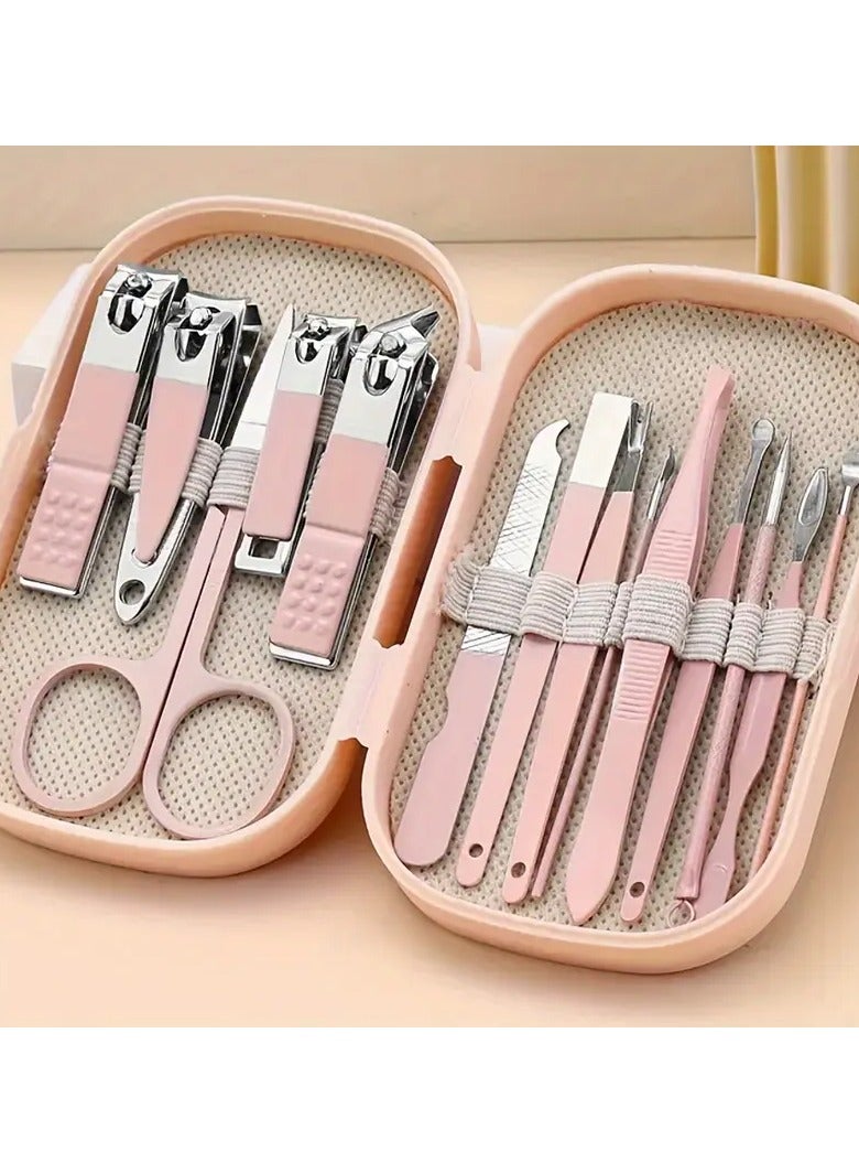 Goolsky A Set Of 14pcs Stainless Steel Manicure And Pedicure Tools, Featuring Modern Style Concave Edge Nail Clippers And Grooming Tools, Including A Portable Storage Box - A Unisex Odorless Nail Care Kit - Image 2