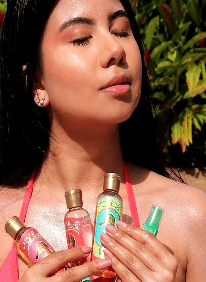 D'Luchi Mini Tanning Kit, Enriched with Collagen & Vitamin E, Carrot, Coconut, Almond Tanning Lotion & Gold Body Lotion Set of 4 Essential Tanning Products - Image 3
