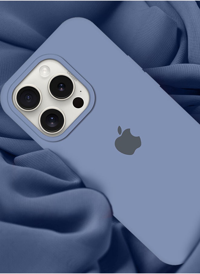 CATANES - iPhone 15 Pro Case Silicone Case Cover Durable and Anti Scratch Back Cover Light Blue - Image 1