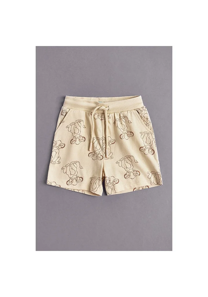 أر أند بي 2 Pack Lion King Printed Shorts with Drawstring Waist