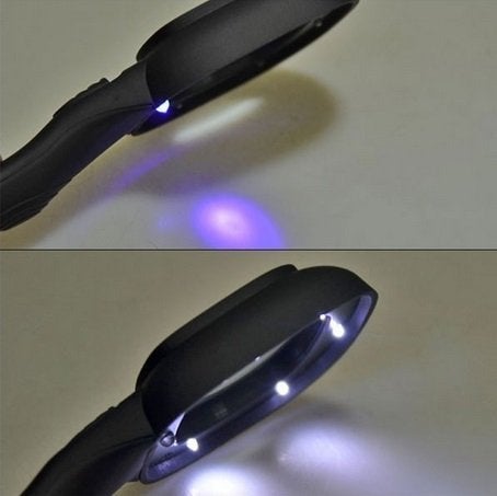 Inditradition Multi-Functional Folding Handheld Magnifier, Reading Magnifying Glass with in-Built LED (3X Zoom) - Image 3