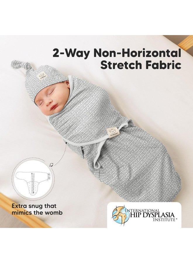 KeaBabies 3-Pack Swaddles for Newborn Baby Girls, Boys with Hats - Organic Soft Baby Sleep Sacks, Breathable Baby Swaddle 3-6 Months Beanies Set, Premie Infant Sleep Sack 0-3 Months (Nordic) - Image 5