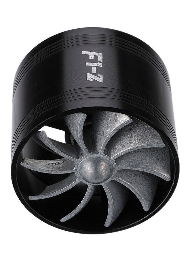 NIBEMINENT - Universal Fuel Gas Saver Air Filter Intake Single / Double Supercharger Turbine Turbo Fan - Image 1