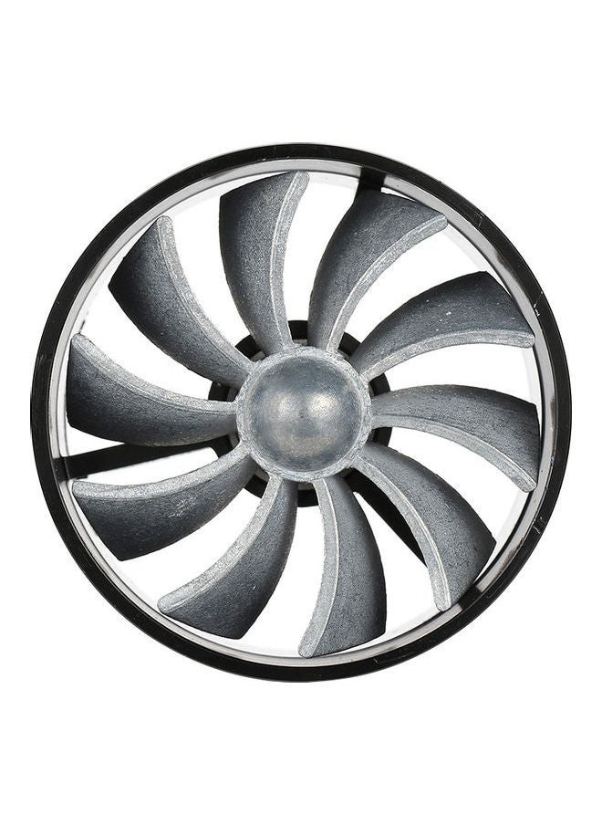 NIBEMINENT - Universal Fuel Gas Saver Air Filter Intake Single / Double Supercharger Turbine Turbo Fan - Image 1