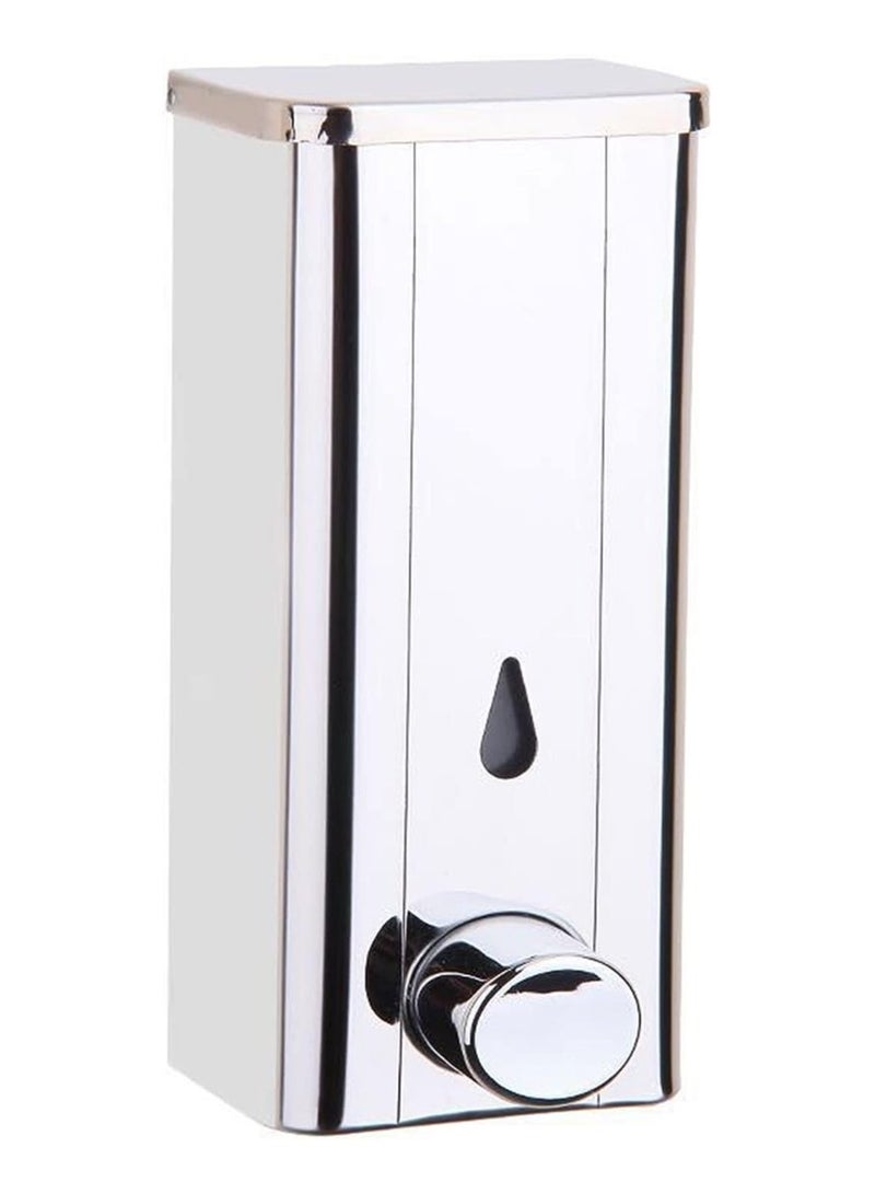 Stainless Steel Kitchen Soap Dispenser Wall Mounted Pressure Hotel Bathroom Shower Gel Shampoo Bottles - Image 1