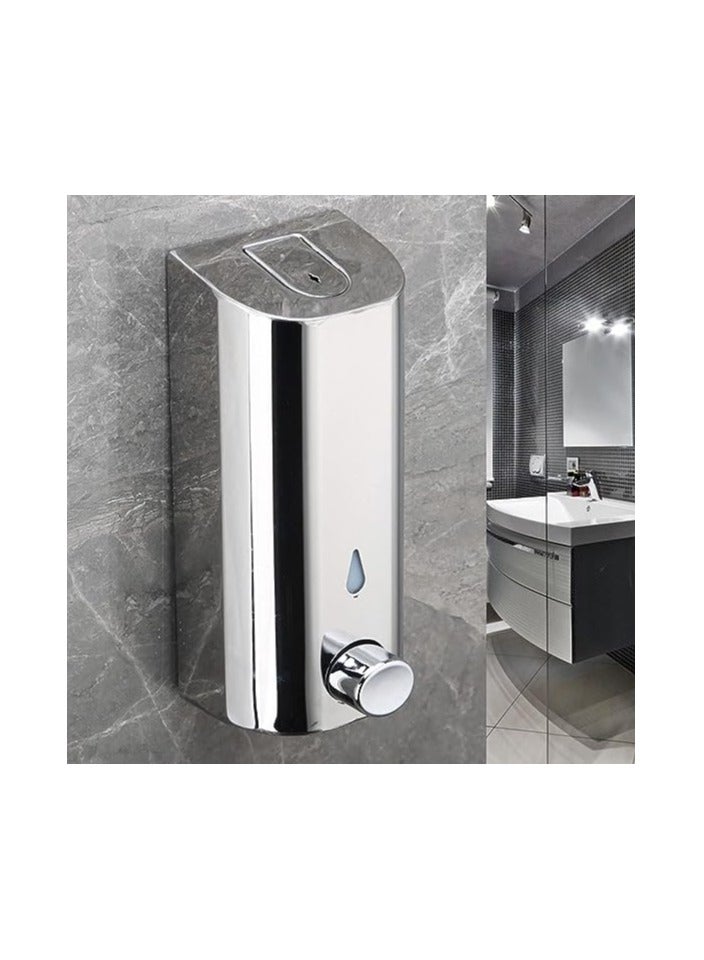 Stainless Steel Kitchen Soap Dispenser Wall Mounted Pressure Hotel Bathroom Shower Gel Shampoo Bottles - Image 2