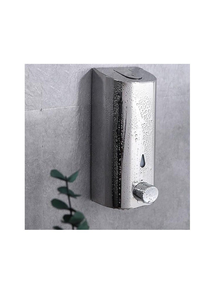 Stainless Steel Kitchen Soap Dispenser Wall Mounted Pressure Hotel Bathroom Shower Gel Shampoo Bottles - Image 3