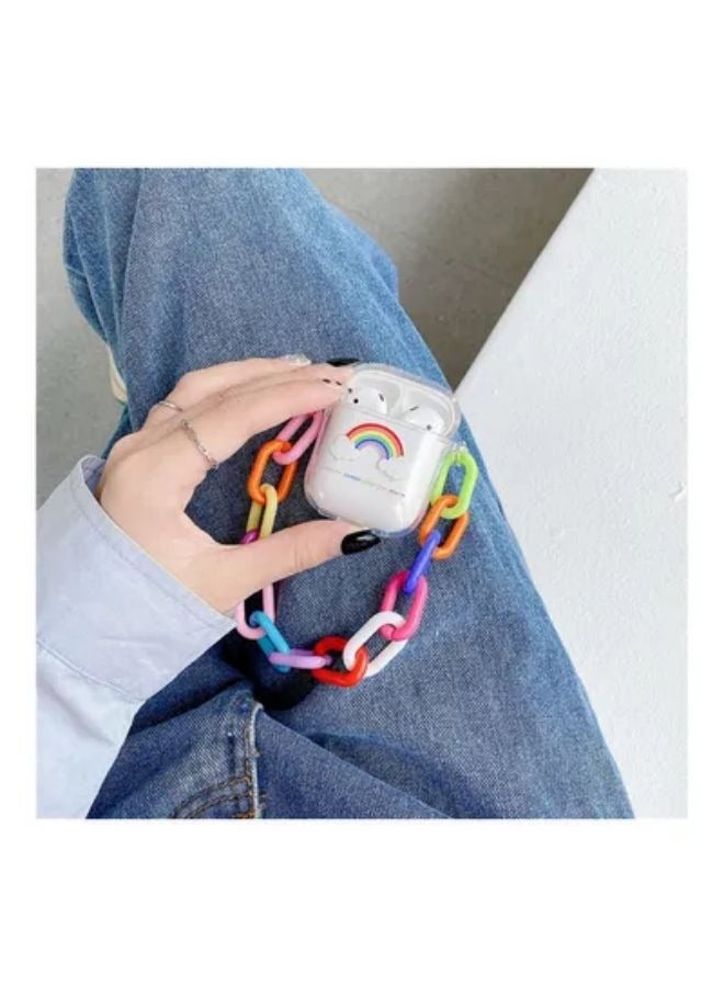 Compatible with AirPods Case with Colored Bracelet Cute Girls Boys Woman Case Hard PC Cover Case for Airpods 2 &1 - Image 3