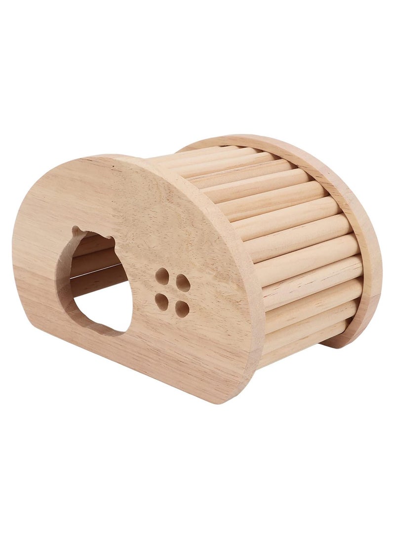 GGOOT Hamster Wooden Arch House, Wooden Hamster Stick Egg shaped Hut Bedroom Sleeping Nest for Mice Chinchillas Guinea Pigs Playing Living - Image 1