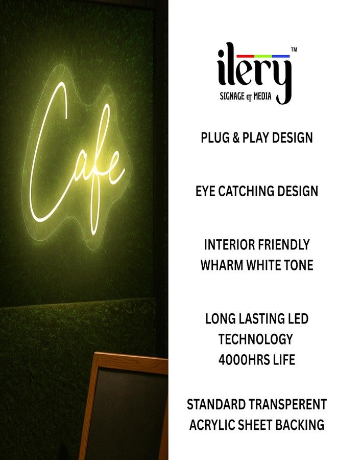 ILERY LED Neon Light Sign Board Cafe Light | Coffee Shop Sign | LED Neon Hanging Light for Cafe, Restaurant, Home & Bar Decor - Image 4