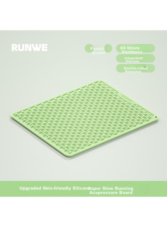 LONGWAY Silicone Acupressure Mat For Slow Running Foot Massage, Foot Reflexology Mat For Indoor Use, Acupoint Massage Mat For Foot Reflexology - Image 1