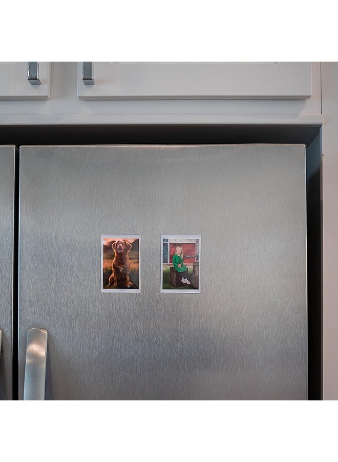 Magtech Magtech Magnetic Photo Pocket Picture Frame White Holds 25 x 35 Inches Photos 25 Pack Made in the USA 12325  - Image 2