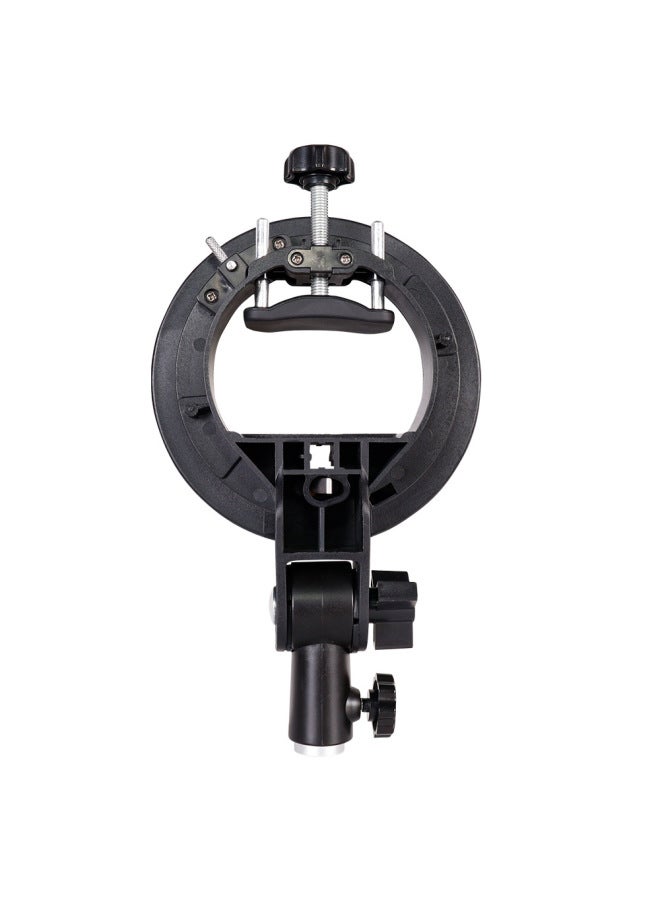 k6 Direct Hot Shoe Lamp Holder Round Short Handle S Chuck Flash Lamp Holder Baorong Linglong Mouth Base S Bracket - Image 4