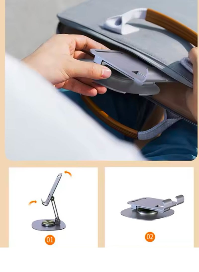 Beauenty 360° Rotation Mobile Phone Holder Desktop Tablet Holder Universal Table Cell Phone Stand（purple） - Image 4