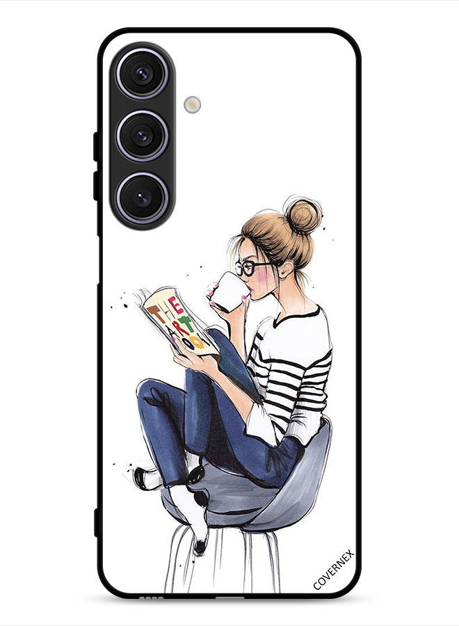 Covernex غطاء حماية لجهاز سامسونج جالاكسي A26 - قراءة كتاب الفن - Image 1