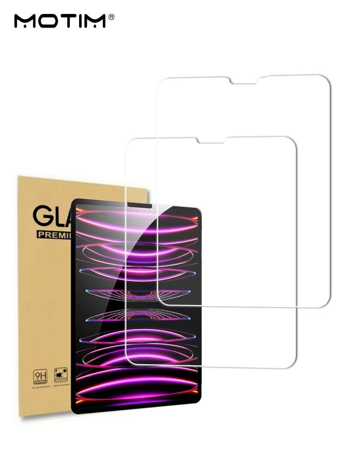 موتيم حزمة من 2 واقي شاشة لجهاز iPad  iPad (A16) الجيل الحادي عشر 11 بوصة 2025/iPad الجيل العاشر) 2022 10.9 بوصة، فيلم زجاجي مقوى عالي الدقة لجهاز iPad الجيل الحادي عشر 11 بوصة (2025 A3354/A3355/A3356) و iPad الجيل العاشر 10.9 بوصة (2022 A2696/A2757/A2777 - Image 1