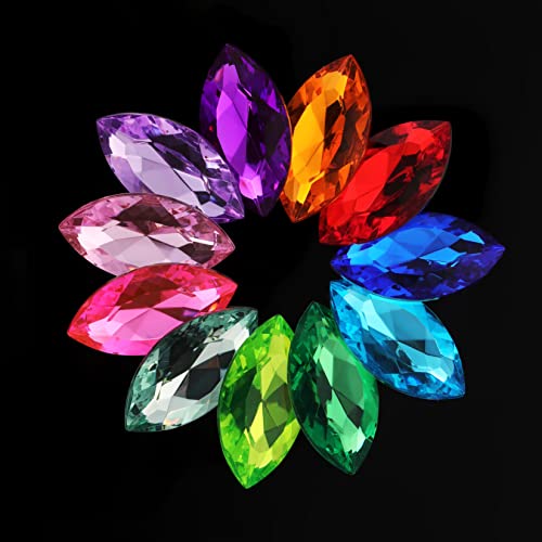 RICHNESS Pirate Treasure Jewels Jumbo Bling Diamonds Multi-Colored Treasure for Pirate Party Pack of 80pcs - Image 3