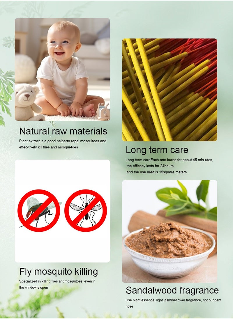sweet dream - 2 Pack Mosquito Repellent Incense Sticks , Mini Citronella Mosquito Bug Repellent Incense Stick,DEET Free - Image 1