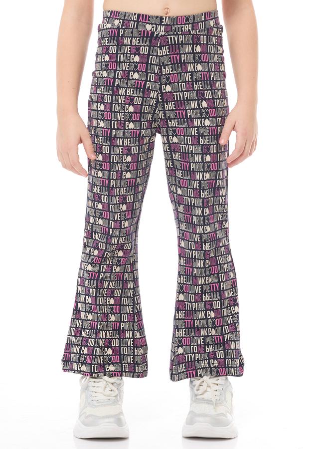 Victor And Jane Girls Glitter Graphic Top and Flared Leggings Set - Image 5