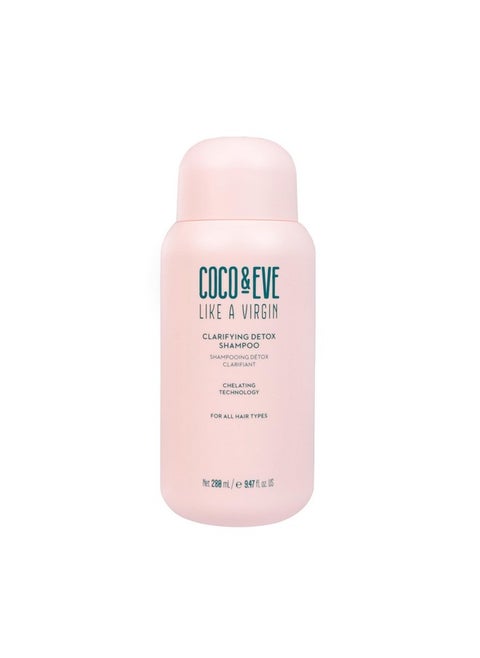 Coco And Eve Clarifying Detox Shampoo. Remove Hard Water & Product Build Up. With Hibiscus Cider Vinegar To Detox Scalp. Color Safe & Nonstripping. (280 Ml)