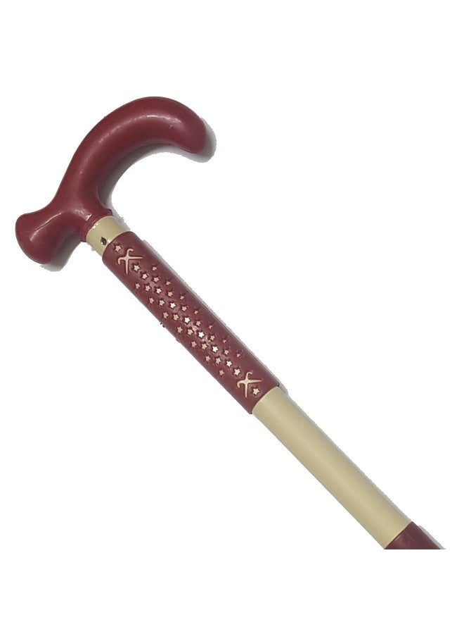 Men's Metal Body Crutch with Plastic Handle, White - Image 2
